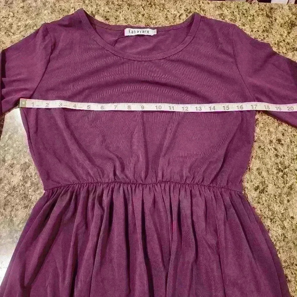 NEW NWT Women's Kabayare Maroon ORIGINAL Milk Silk Maxi Dress - Picture 5 of 10